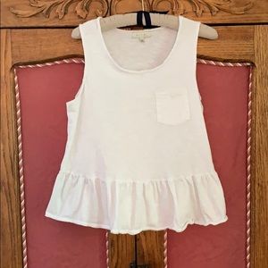 Anthropologie peplum tank